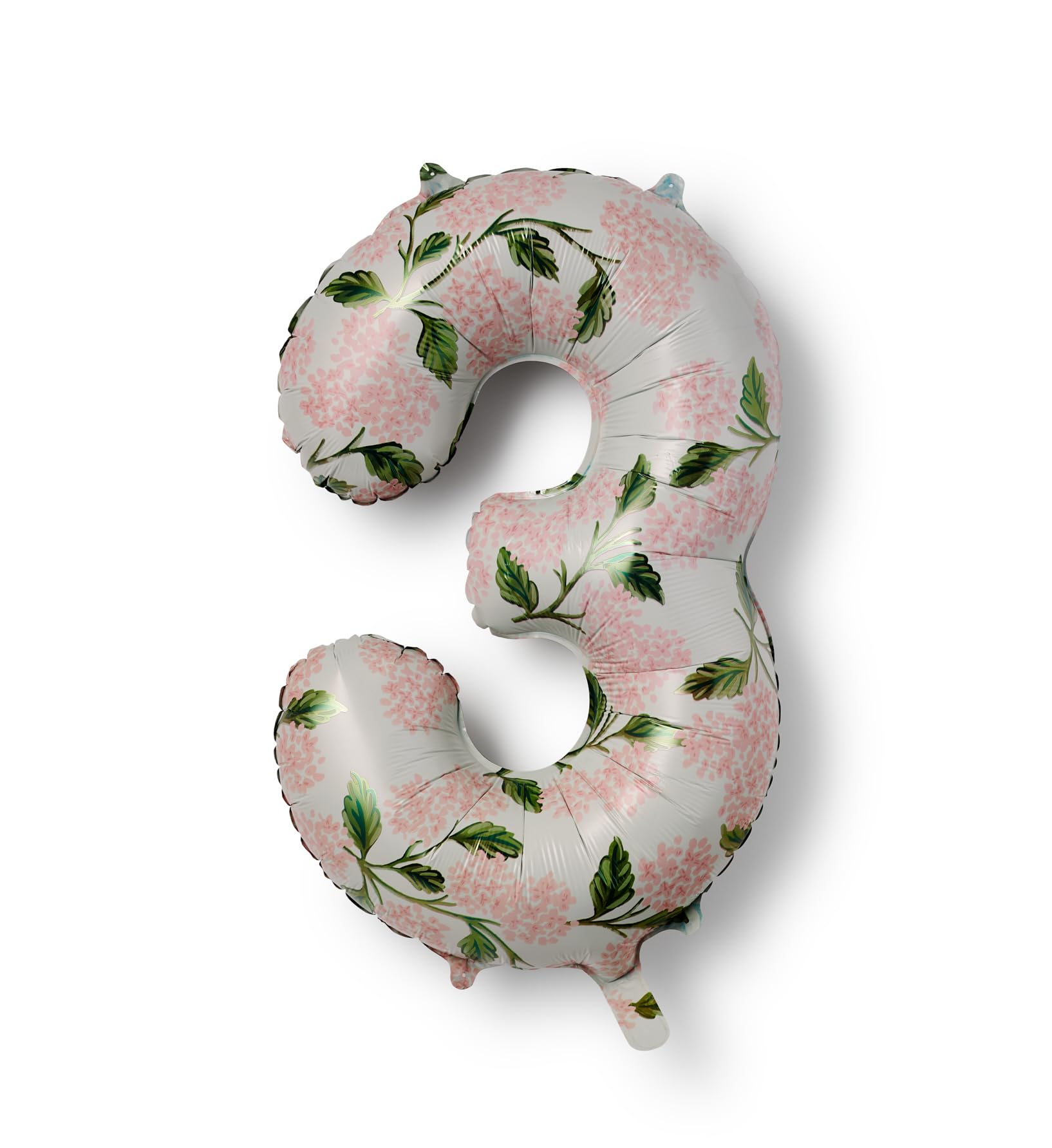 Amazon.com: RIFLE PAPER CO. Pink Hydrangea Mylar Numbered Balloon
